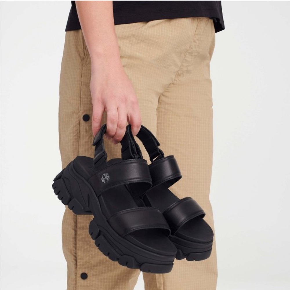 Timberland platform velcro sandals